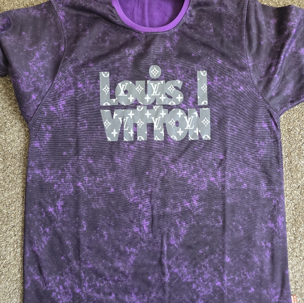 LV Purple Tie-Dye Graphic Skirt